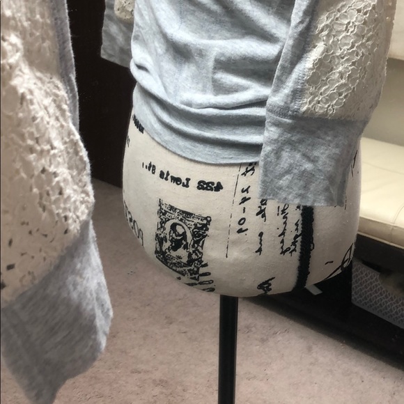 Lace 3/4 sleeve shirt - Picture 3 of 4